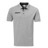 Uhlsport Essential Prime Polo Shirt  grau melange/schwarz S