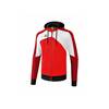 Erima Premium One 2.0 Trainingsjacke mit Kapuze rot/wei/schwarz Erwachsene 1071802 Gr. XXXL