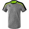 Erima Liga 2.0 T-Shirt grau melange/schwarz/green gecko Damen 1081837 Gr. 34