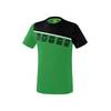 Erima 5-C T-Shirt smaragd/schwarz/wei Erwachsene 1081905 Gr. XXL