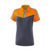 Erima Squad Poloshirt new orange/slate grey/monument grey Damen 1112004 Gr. 34
