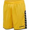 Hummel AUTHENTIC Polyester SHORTS SPORTS YELLOW/BLACK 204924-5115 Gr. S