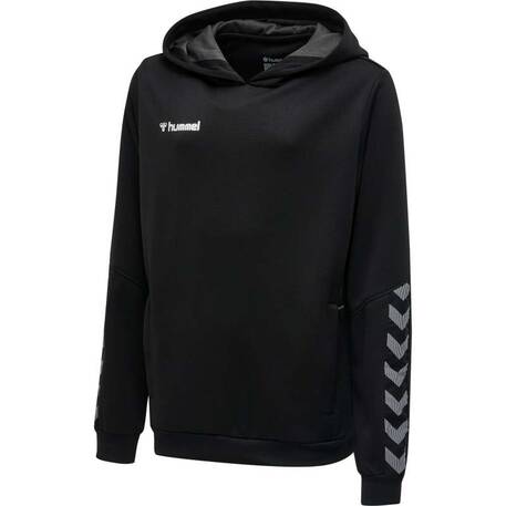 Hummel AUTHENTIC Kinder Polyester HOODIE BLACK/WHITE...