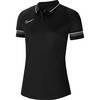 Nike Academy 21 Polo Damen - Farbe: BLACK/WHITE/ANTHRACITE/WHITE - Gr. XS