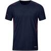 Jako T-Shirt Challenge - Farbe: marine meliert/maroon - Gr. 3XL