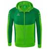 Erima Six Wings Trainingsjacke mit Kapuze - Farbe: green/smaragd/wei - Gr. 116