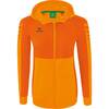 Erima Six Wings Trainingsjacke mit Kapuze - Farbe: new orange/orange - Gr. 38