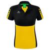Erima Six Wings Poloshirt gelb/schwarz 34
