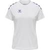 hummel Core XK Poly T-Shirt Damen 211944-9368 WHITE/TRUE BLUE - Gr. 2XL