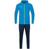 Jako Trainingsanzug Challenge mit Kapuze - Farbe: JAKO blau/neongelb - Gr. 128