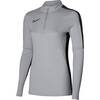 Nike Academy 23 Drill Top Damen DR1354-012 - Farbe: WOLF GREY/BLACK/(WHITE) - Gr. L