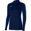 Nike Academy 23 Drill Top Damen DR1354-451 - Farbe: OBSIDIAN/ROYAL BLUE/(WHITE) - Gr. S