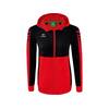Erima Six Wings Trainingsjacke mit Kapuze Damen Farbe: rot/schwarz Gre: 34
