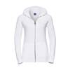 Russell Authentic Zip-Hoody Damen - Farbe: White - Gr. XL