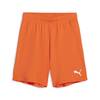 Puma teamGOAL Shorts Kinder - Farbe: Rickie Orange-PUMA White - Gr. 152