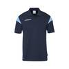 Uhlsport Squad 27 Polo Shirt  - Farbe: marine/skyblau - Gr. 140