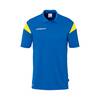 Uhlsport Squad 27 Polo Shirt  - Farbe: azurblau/limonengelb - Gr. 140