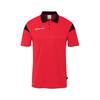 Uhlsport Squad 27 Polo Shirt  - Farbe: rot/schwarz - Gr. 140
