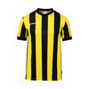 Uhlsport Retro Stripe Shirt Kurzarm  - Farbe: schwarz/limonengelb - Gr. 128