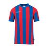 Uhlsport Retro Stripe Shirt Kurzarm  - Farbe: azurblau/rot - Gr. 116