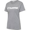 hummel Go 2.0 Logo T-Shirt  Damen 224842 GREY MELANGE - Gr. 2XL