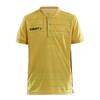 Craft Pro Control Button Jersey Jr Kinder - Farbe: Sweden Yellow/Black - Gr. 158/164