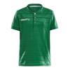 Craft Pro Control Button Jersey Jr Kinder - Farbe: Team Green/White - Gr. 122/128