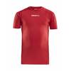 Craft Pro Control Compression Tee Jr Kinder - Farbe: Bright Red - Gr. 122/128