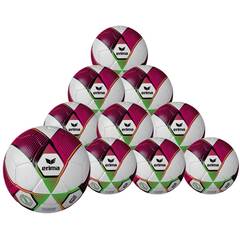 Erima Hybrid Trainingsball 2.0 10-er Ballpaket rot/green...